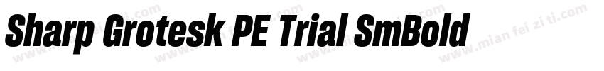 Sharp Grotesk PE Trial SmBold 15字体转换